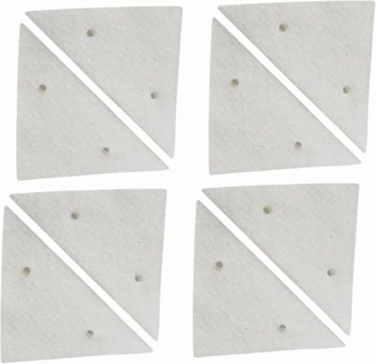 Set 12 Rezerve Magnetice Mercaton În Formă de Triunghi Dimensiune Universală Compatibile cu Majoritatea Sistemelor de Curățare Magnetice Ușor de Schimbat Curățare Rapidă și Eficientă Potrivit pentru Grosimea Sticlei Între 3-15 mm Culoare Albă