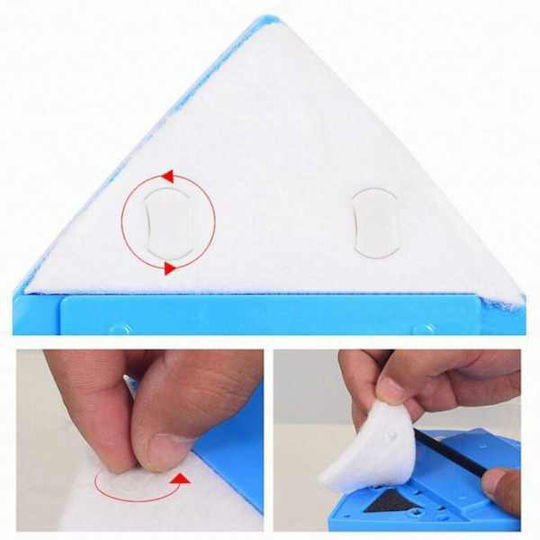 Set 8 Rezerve Lavetă Magnetică Triunghiulară Mercaton Dimensiune Universală Compatibilă cu Majoritatea Sistemelor de Curățare Magnetice Ușor de Schimbat Curățare Eficientă și Rapidă Compatibilă cu Grosimi de Sticlă Între 3-15 mm Culoare Albă