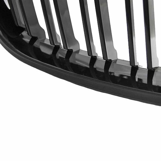 Mask Hearts BMW 2 F22 F23 14-16 M4 Look Double Grille Glossy Black 2 Pieces