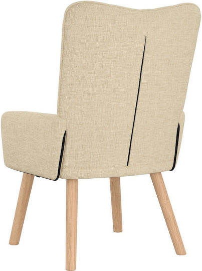 Πολυθρόνα 63x67x94cm Κρεμ Πολυθρόνα 63x67x94cm Κρεμ