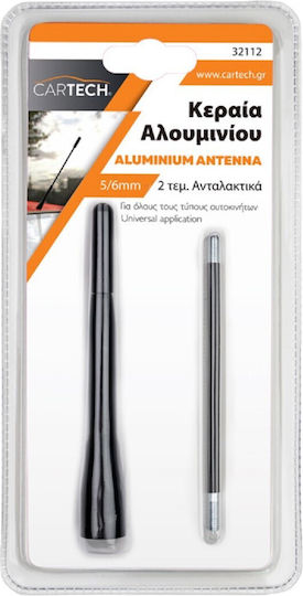 Cartech Car Antenna Roof Threaded for Radio in Black Color