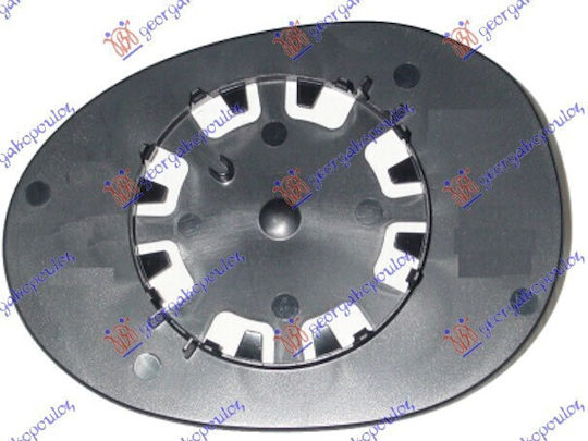 Mirror Convex Glass Peugeot 107 06-12 8151hw Right 1 pc