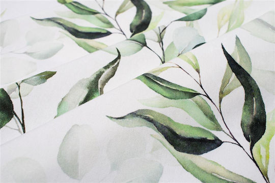 Dimcol Подредба 2 Бройки Покривки за Маса Устойчиви на Петна 462 Бяло-Зелено 140x140см Dimcol Подредба 2 Бройки Покривки за Маса Устойчиви на Петна 462 Бяло-Зелено 140x140см