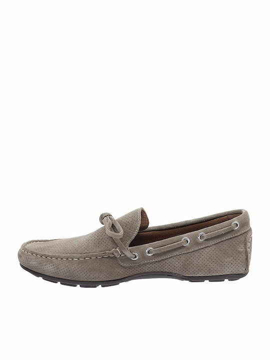 Men's Leather Moccasins Beige
