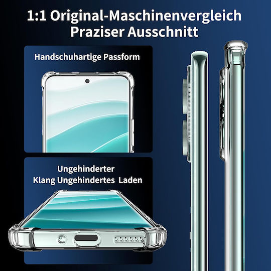 Techsuit Umschlag Rückseite Silikon Transparent (Xiaomi Poco F7 Pro - Techsuit)