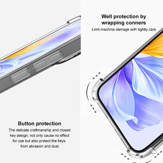 Techsuit Shockproof Umschlag Rückseite Silikon Transparent (Google Pixel 9a)