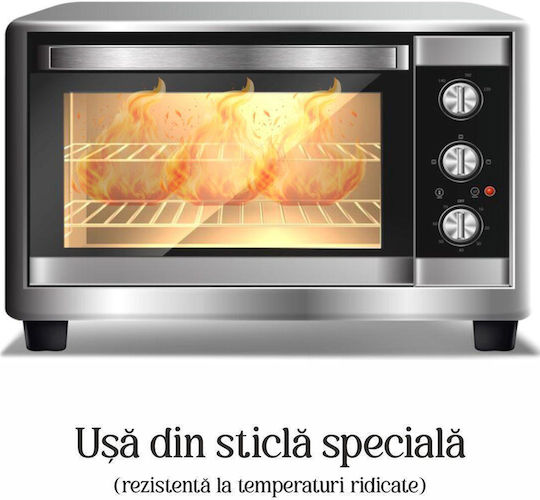 Hausberg Cuptor electric 48lt Fara arzatoare Negru