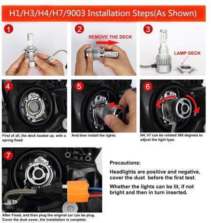 Autoline Lamps Car H1 LED 6500K Cold White 12-24V 30W 2pcs