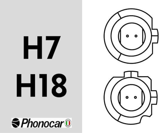 Phonocar Λάμπες Αυτοκινήτου LED 6000K Ψυχρό Λευκό 12V 20W 2τμχ