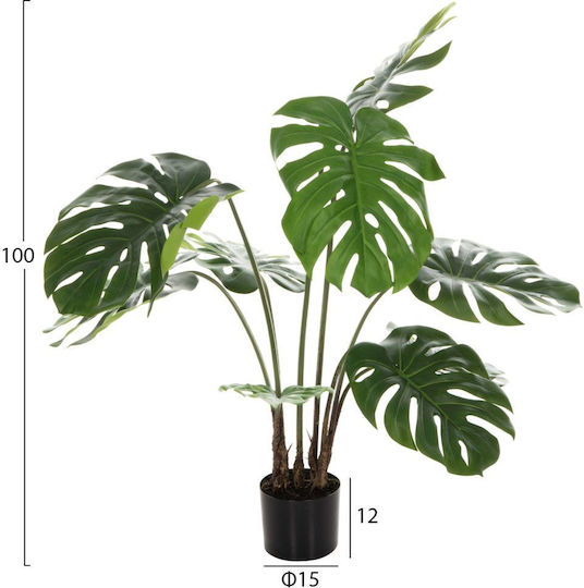 Decorative Synthetic Monstera Plant Pot 100cm Decorative Synthetic Monstera Plant Pot 100cm