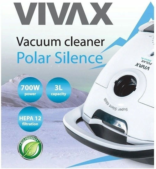 Vivax VC-7004A Прахосмукачка 700W С торба 3лт Бял