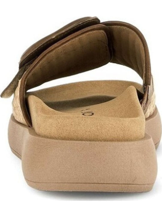 Sandale Casual Damă Din Piele Anatomici Bej