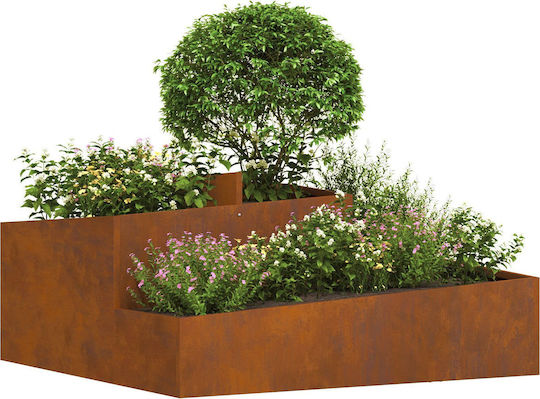 vidaXL Pot Metallic Brown 60cm.