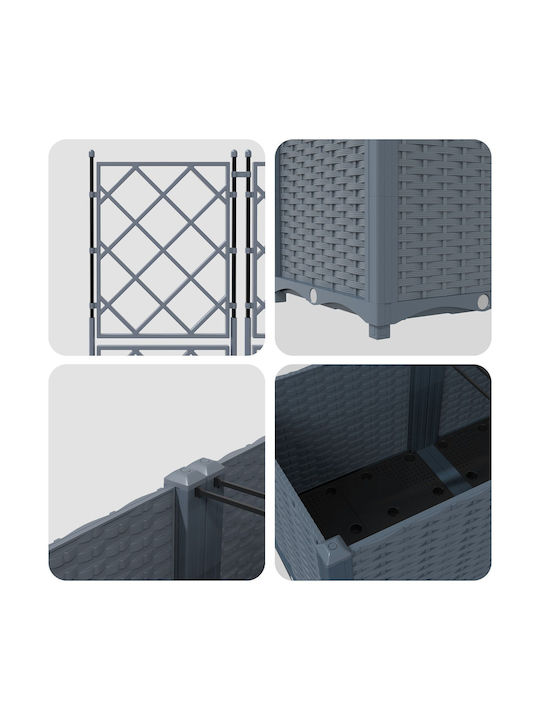 vidaXL Set 2 Pflanzgefäße Hellgrau 40cm