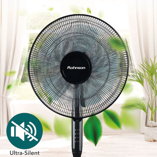 Rohnson Ανεμιστήρας Ορθοστάτης 45W Διαμέτρου 40cm με Τηλεχειριστήριο