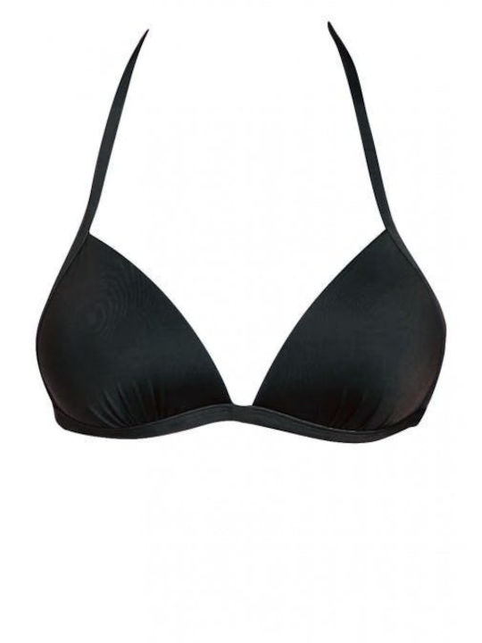 Padded Triangle Bikini Top Solids Black