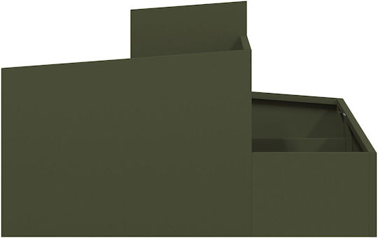 Vidaxl Planter Olive Color 80x80x50 Cm Green