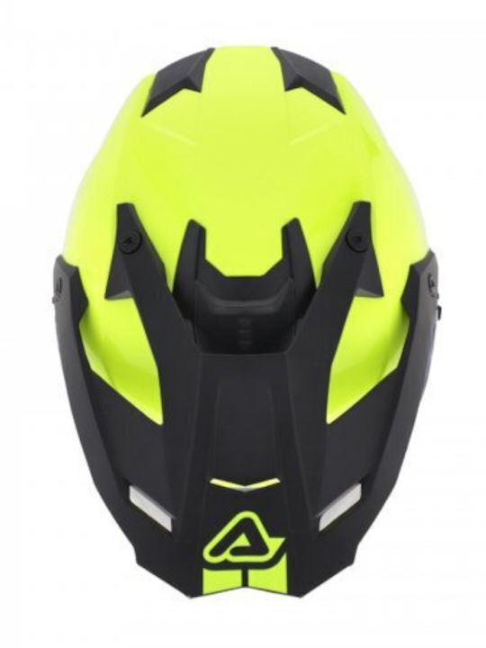 Acerbis Assault Fluo Yellow Motorcycle Helmet Full Face ECE 22.06 1650gr with Sunvisor