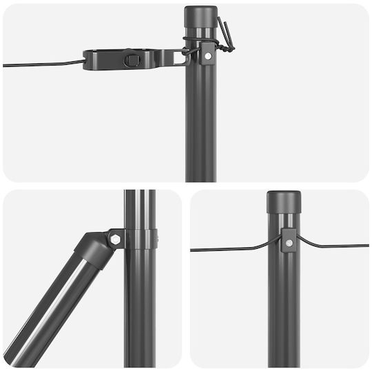 Vidaxl Fence Post Bases 13 pcs 32mm Galvanized Steel 3.2x3.2x70cm Grey