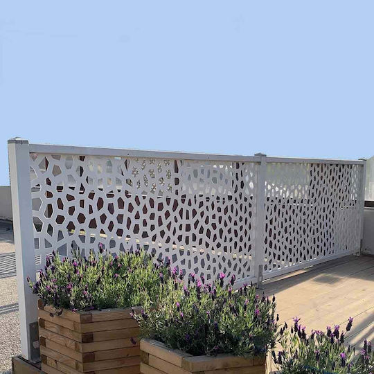 Showood Garden Fence Post Made of Wood 96.5x7x4.5cm White