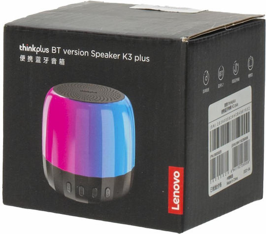 Lenovo K3 Ηχείο Bluetooth με Διάρκεια Μπαταρίας έως 3 ώρες Μαύρο
