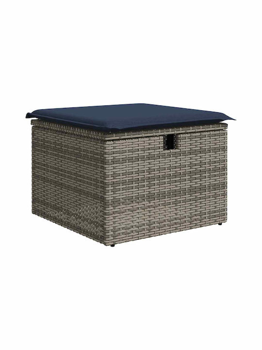 Corner Outdoor Sofa Rattan with Cushions 55x55x69cm