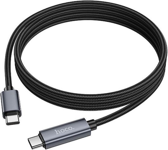 Hoco X112 USB 2.0 Cable USB-C male - USB-C 60W Μαύρο 1m