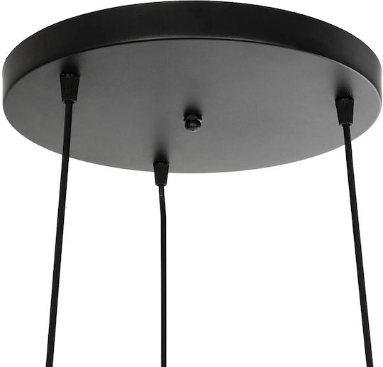 GloboStar Ember Hängelampe Schwarz mit Fassung E27 35x40x70cm.