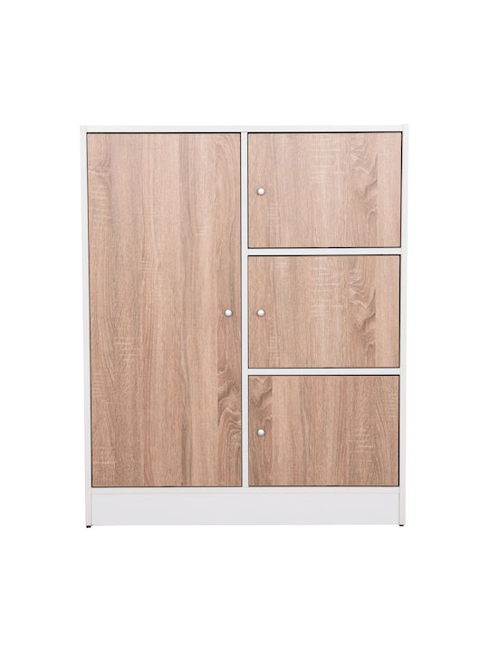 Floor Cabinet Sonama Oak-white 80x39.5x99.5cm