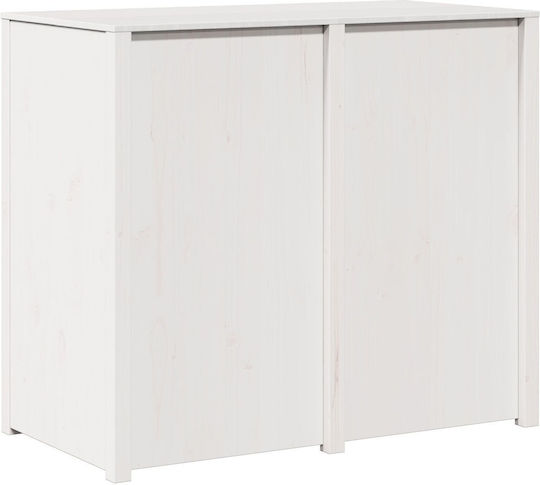 Bodenstehender Schrank Θερμό Λευκό 106x55x92cm