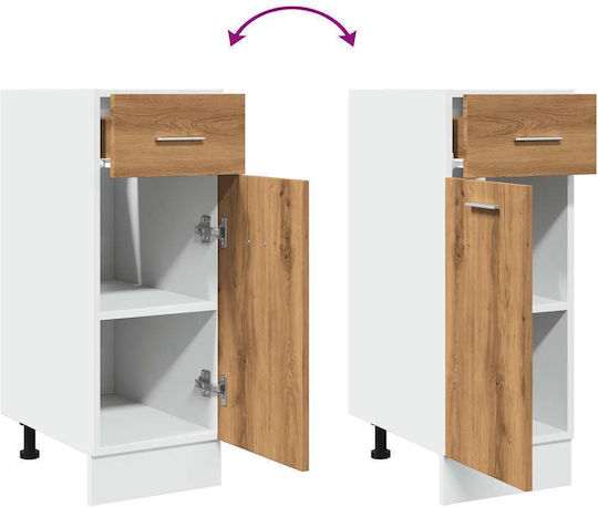 Συρτάρι Κάτω Ντουλάπι Artisan Oak Κατασκευασμένο Ξύλο Artisan Δρυς 856081