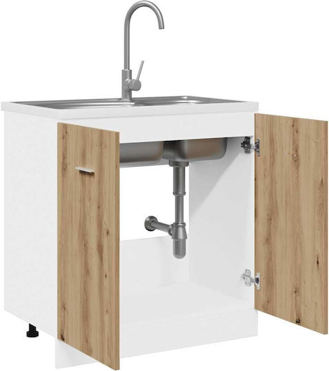 Base Sink Cabinet Artisan Oak Manufactured Wood Artisan Oak 856078