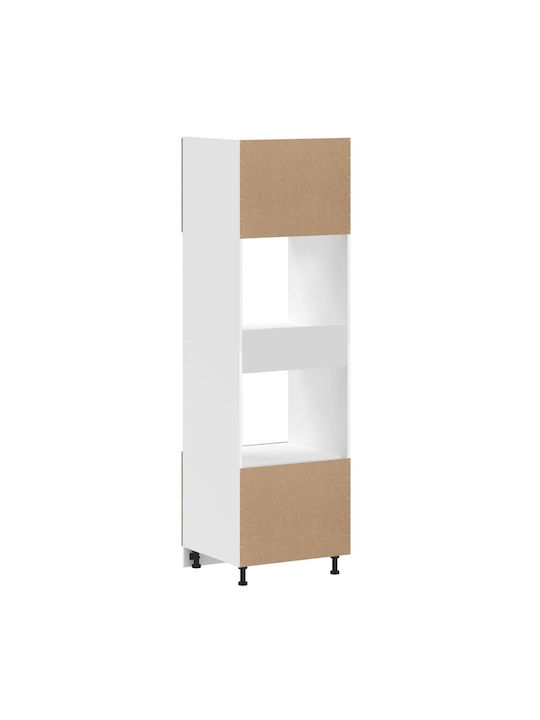 Vidaxl Dulapuri pentru Cuptor 2 Buc Porto Aspect Lemn Vechi Lemn Ingineresc 60x57x207cm Maro
