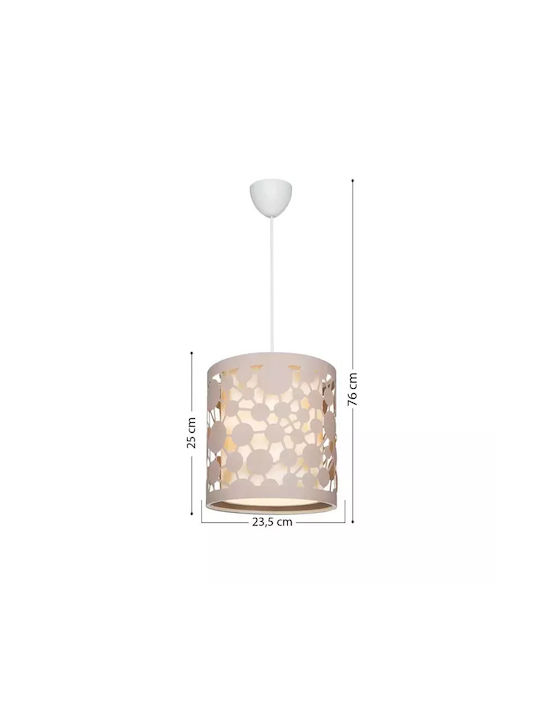 GloboStar Petal Pendant Light Pink with Socket E27 23.5x23.5x76cm