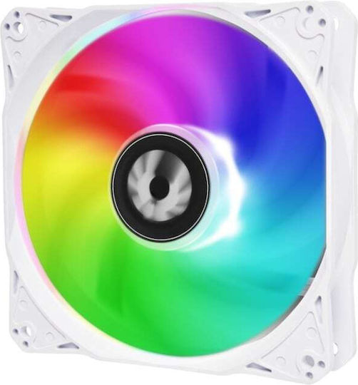 BitFenix Spectre SE Вентилатор За Кутия 120mm (1200rpm) с ARGB Осветление и Свързване 3-Pin 3бр Бял