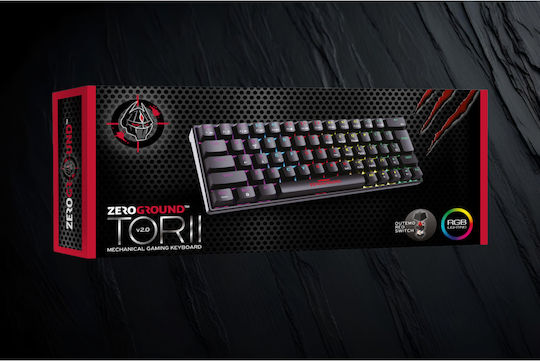 Zeroground KB-3600G TORII v2.0 Gaming Mechanical Keyboard with Outemu Red Switches and RGB Lighting English US