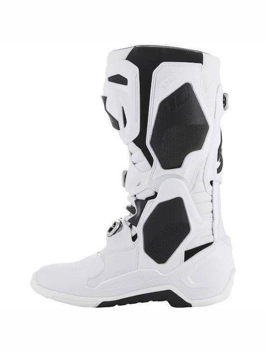 Alpinestars Tech 10 Ανδρικές Μπότες Motocross Λευκές