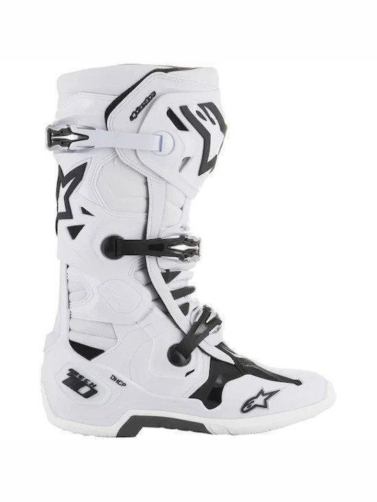 Alpinestars Tech 10 Ανδρικές Μπότες Λευκές