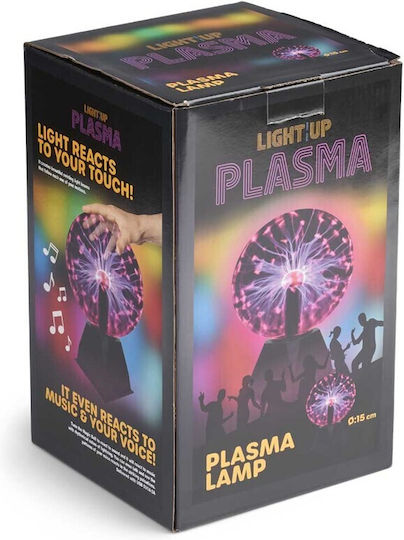 Διακοσμητικό Φωτιστικό Light Up Plasma Ball 15x15εκ.