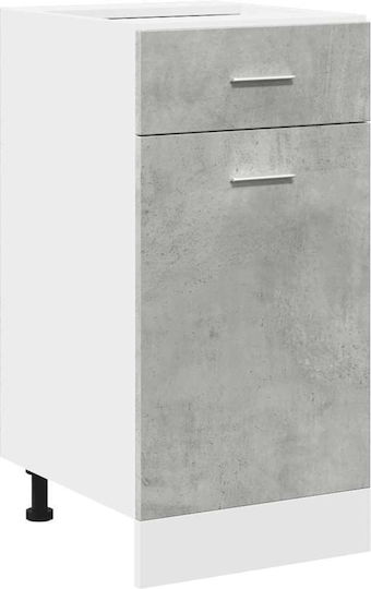 Spülbeckenschrank Grey Concrete 305x46x141.5cm