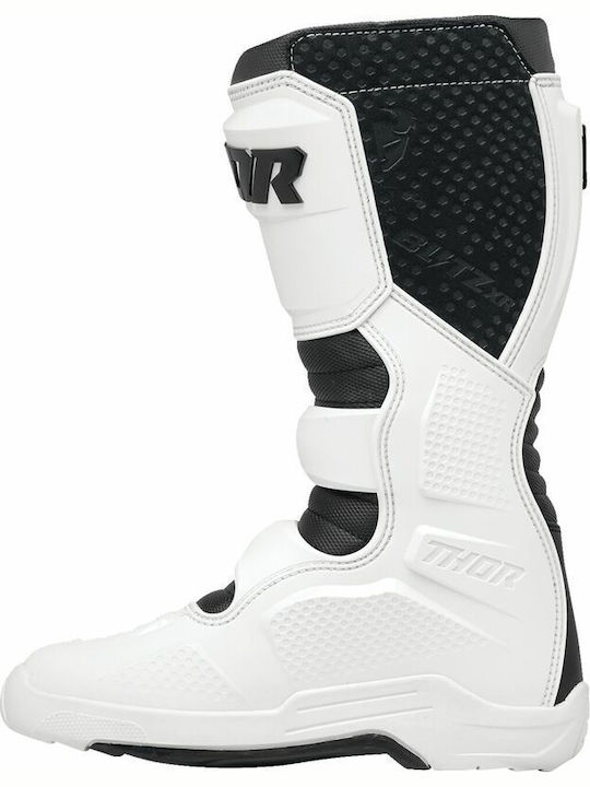 Thor Blitz Xr Cizme De Motocross Pentru Bărbați Albe