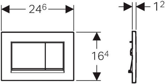 Geberit Sigma 30 Flush Plate Dual Flush White