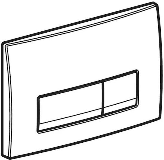 Geberit Geberit Spülplatte für Doppelspülung Edelstahl