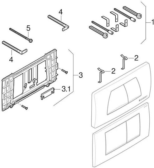 Geberit Flush Plate Dual Flush