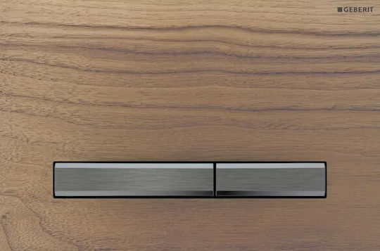Geberit Sigma 50 Spülplatten für Toiletten Doppelspülung Walnussholz Rotgold