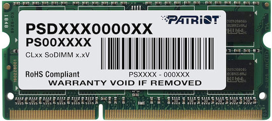 Patriot DDR4 με Module 1x16GB και Ταχύτητα 2400 για Laptop