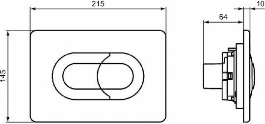 Ideal Standard ProsysSolea P1 Flush Plate Dual Flush