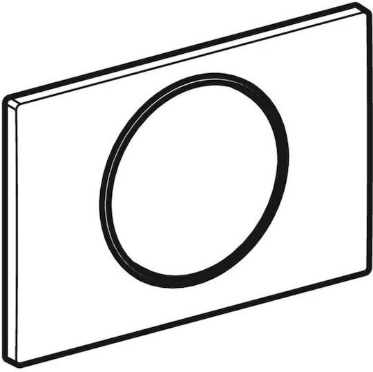 Geberit Flush Plate for Single Flush Cistern Inox
