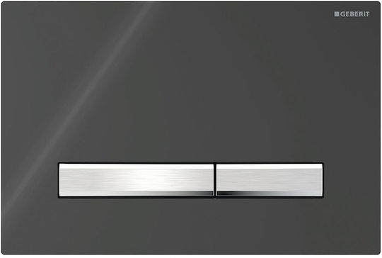 Geberit Sigma 50 Flush Plate Dual Flush Black ABS-Aluminum