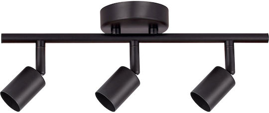 Fos me Irma III Triple Spot with Socket GU10 in Black Color